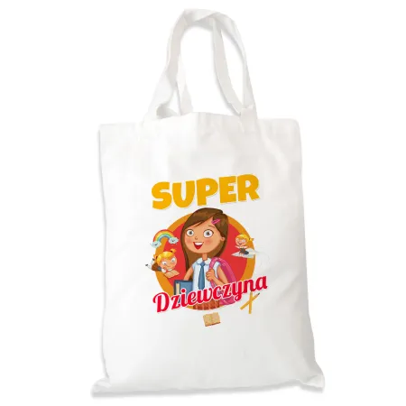 Torba na zakupy dla DZIEWCZYNY Super Dziewczynka